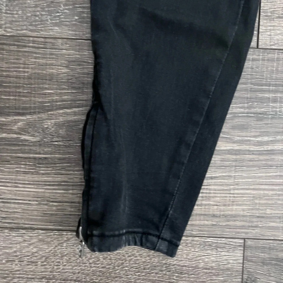 BLANKNYC The Bond Jeans Womens Size 30 Skinny Black Zipped Detail Ankle - Picture 6 of 8